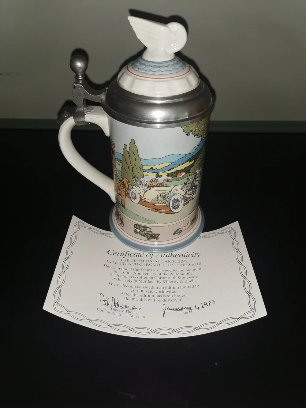 Villeroy & Boch Beer Stein Mercedes Benz Centennial Stein Authentic
